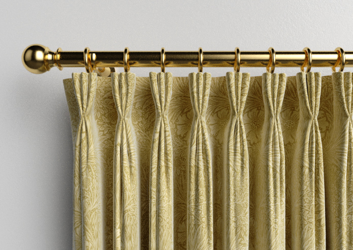 William Morris At Home Marigold Velvet, Ochre - Made to Measure Curtains - Image 11